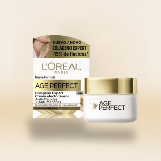 Crema de Día Age Perfect L'Oréal - Reafirmante y Reductora de Manchas 50ml